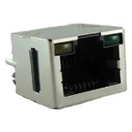 Amphenol RJHSE-5085-A1 Mod Jack 8P8C Female R/A Unshrouded