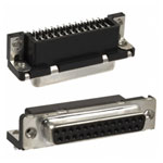 Amphenol D25S13A4GX00LF DSub Female Connector R/A 25 Socket Unshrouded