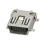 Amphenol 10033526-N3212LF MiniUSB B Connector Female Right Angle Unshrouded