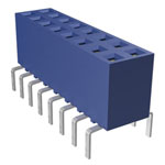 Amphenol ICC 76341-307LF DUBOX Female Connector 7P VRT SR 0.76u Gold