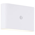 Brilliant G80605 05 Xino LED Outdoor Wall Light With Motion Detector White