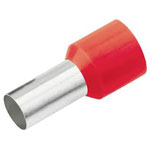 Cimco 187113 Ferrule Partially insulated 1 mm² Red 100 pcs Bootlace Ferrules