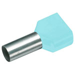 Cimco 187701 Twin ferrule Ferrules Partially insulated Turquoise 100 pcs
