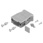 Conec 16-003200E 9-Pin Snaplock D-Sub Housing Metallised Plastic 90° 180°