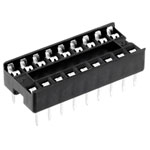 Connfly DS1009-18AT1NX-0A2 IC socket 2.54mm spacing 18 pins 1 piece tube