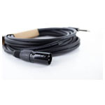 Cordial 14754 Cordial EM 10 MP XLR Cable Black 1x XLR plug 3-pin 1x Jack plug