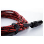 Cordial 14773 Jack Instruments Cable Black Red Fabric 3m 6.3mm Mono Plugs
