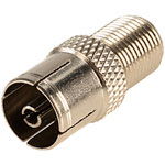 Philex 19065R F Socket To Coax Socket - Nickel