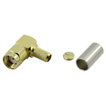 TRUCOMPONENTS 160754 SMA reverse polarity connector Plug, right angle 50 Ω