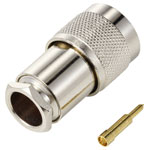 TruComponents 160858 N connector Plug, straight 50 Ω