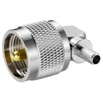 TRUCOMPONENTS 160868 UHF connector Plug, right angle 50 Ω