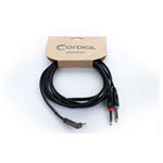 Cordial 14867 Audio/phono Y adapter 3.5mm to 6.3mm mono black PVC 1.50m