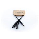 Cordial 14882 Adapter Jack 6.3 mm stereo Black PVC 0.30 m