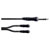 Cordial 14886 Y adapter Black PVC 0.30m 6.3mm Jack plug to 3.5mm sockets