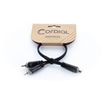 Cordial 14888 RCA Y adapter black PVC 0.30 m twin cable audio/phono