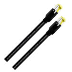 Cordial 15532 RJ45 network cable CAT 5e S/UTP 0.30m black PUR coating