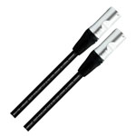Cordial 15619 RJ45 Network cable CAT 6A Black PUR 1.50 m