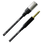 Cordial CCM 10 MP XLR Cable Black 1x XLR plug 1x Jack 6.35 mm 10.00 m
