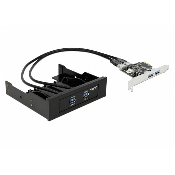 Delock 61893 USB 3.2 1st gen controller card 2+2 ports for USB and...
