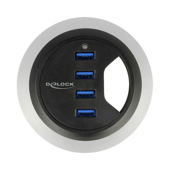 Delock 62868 USB hub 4 ports USB 3.2 Gen 1 Black