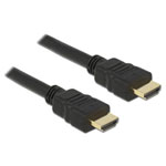 Delock 84752 HDMI Cable Black Gold plated connectors 1 m 4K UHD Double shielded