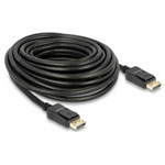 Delock 84862 DisplayPort Cable Black 10 m Gold Plated Connectors Triple Shield