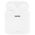 Denver 111191120166 In-ear headphones Bluetooth White Charging case Stereo
