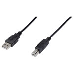 Digitus AK-300102-010-S USB cable USB 2.0 USB-A to USB-B 1m Black