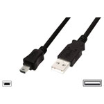 Digitus AK-300130-030-S USB 2.0 Cable Black 3m Double Shielded Round
