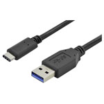 Digitus AK-300136-010-S USB cable USB 3.2 Gen1 USB-A to USB-C Black 1.00m