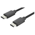 Digitus AK-300138-018-S USB cable black 1.80m USB-C® duplex connector round