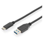 Digitus AK-300146-010-S USB cable USB 3.2 1st Gen USB-C USB-A 1m Black