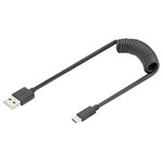 Digitus AK-300430-006-S USB 2.0 cable USB-A to USB-C 1m Black Double shield