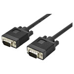 Digitus AK-310103-050-S VGA Cable 15-pin plug to plug Black 5.00 m Ferrite Core