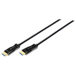 Digitus AK-330125-100-S HDMI Fibreglass Cable Black 10m 4K UHD HDMI-A