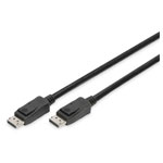 Digitus AK-340106-020-S DisplayPort Cable Black 2.00 m Gold Plated 8K UHD