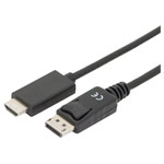 Digitus AK-340303-030-S DisplayPort/HDMI Adapter Cable Black 3m Triple Shielded