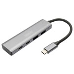 Digitus DA-70245 USB 3.1 hub 4 ports Aluminium casing Dark grey