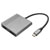 Digitus Da-70828 HDMI USB-C Adapter Black Shielded 0.18M 1X USB-C To 2X HDMI