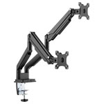 Digitus DA-90395 Monitor desk mount Black Rotatable Height-adjustable Tiltable
