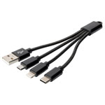 Digitus DB-300160-002-S Charging cable USB-A to 3x 0.15m for Apple devices