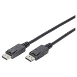 Digitus DB-340100-020-S DisplayPort Cable Black Round 2.00m Double Shielded