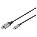 Digitus DB-340106-020-S Cable DisplayPort/Mini DisplayPort Aluminium 2m Black