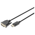 Digitus DB-340301-030-S Cable DVI/DisplayPort Black 3.00 m Double Shielding
