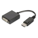 Digitus Db-340409-001-S Adapter DVI Displayport Black 15cm Double Shielded