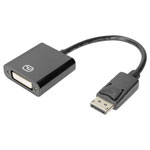 Digitus DB-340414-001-S DisplayPort DVI Cable Black 0.15m Double shielding