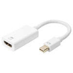 Digitus DB-340416-002-W DisplayPort HDMI Cable White 0.20m Double Shielded