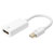 Digitus DB-340416-002-W DisplayPort HDMI Cable White 0.20m Double Shielded