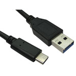 TruConnect 16-1737 1m USB Type C M USB Type A M 10GB Black Cable