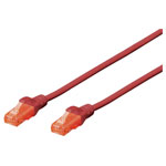 Digitus DK-1612-020/R RJ45 Network cable CAT 6 U/UTP 2m Red 1-1 wired